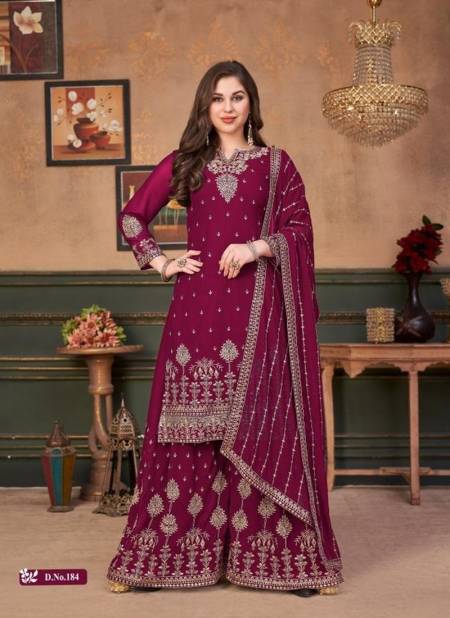 Rani Colour Festive Wear Georgette Heavy Designer Salwar Suit Collection 184